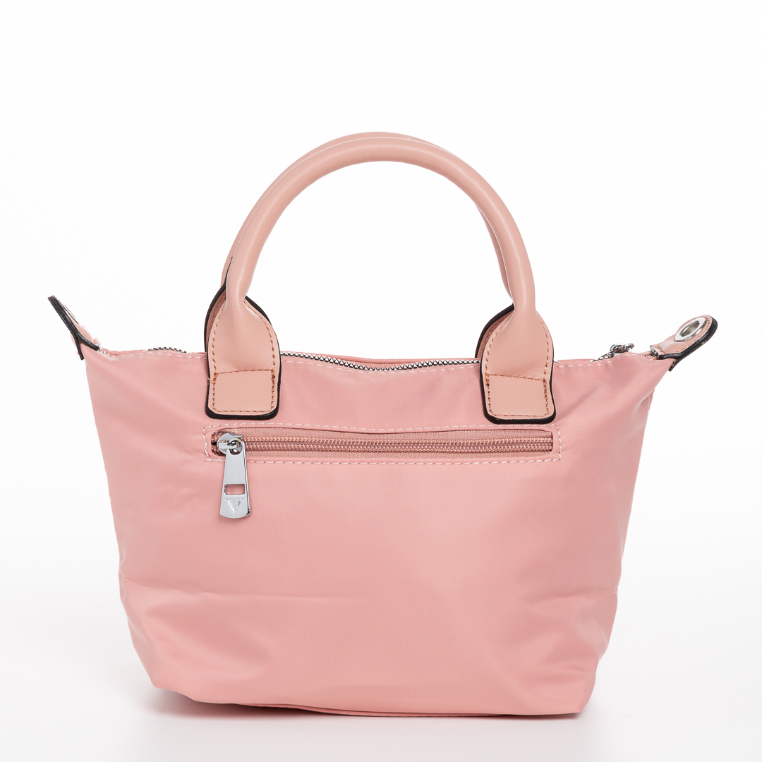 Empedonika rózsaszín női táska, textil anyagból készült, 5 - Kalapod.hu