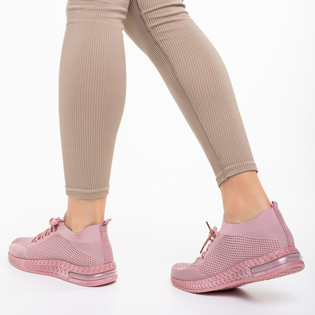 Vayda rózsaszín női sportcipő, textil anyagból készült, 3 - Kalapod.hu