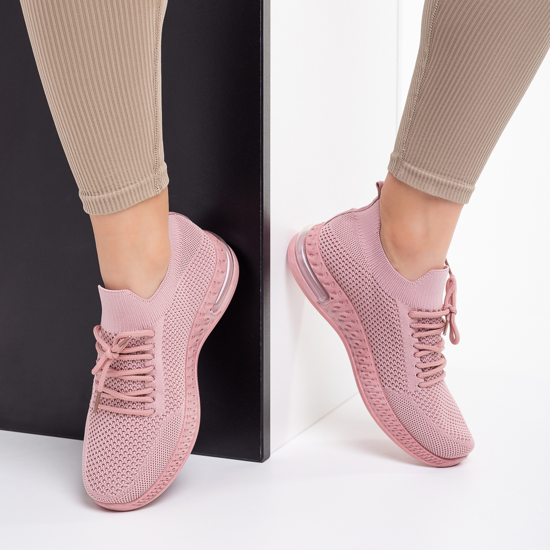 Vayda rózsaszín női sportcipő, textil anyagból készült, 5 - Kalapod.hu