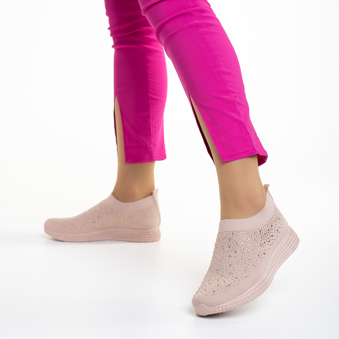 Sorrel rózsaszín női sportcipő, textil anyagból készült, 5 - Kalapod.hu