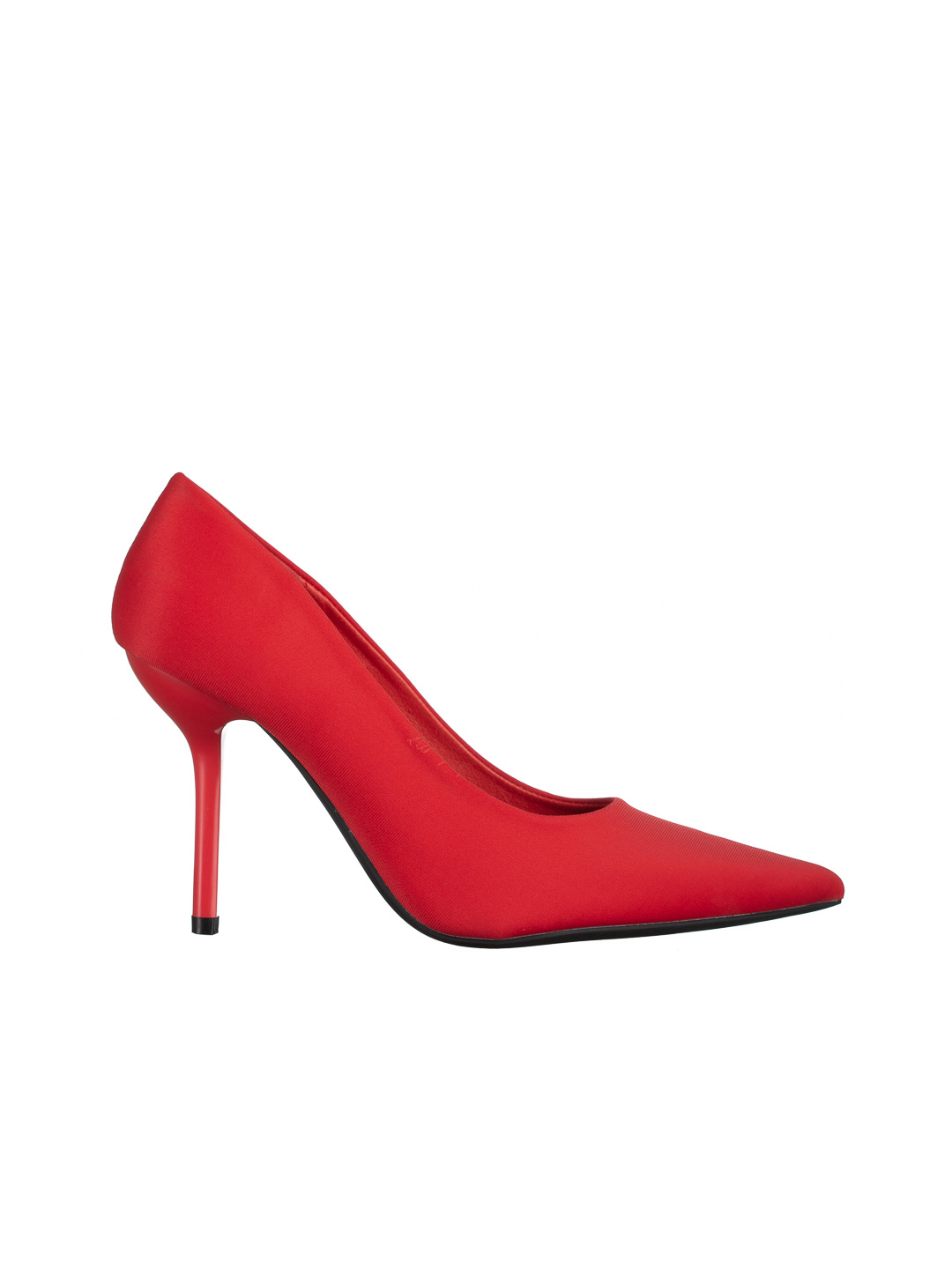 Emelda piros női cipő, textil anyagból készült, 7 - Kalapod.hu