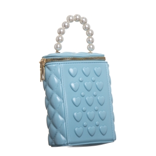 Női táskák, Bella kék női táska, műbőrből készült - Kalapod.hu