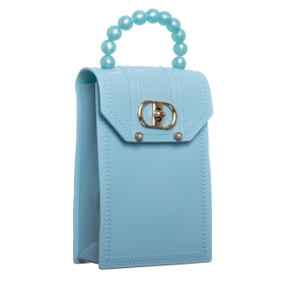 Női táskák, Eva kék női táska, műbőrből készült - Kalapod.hu