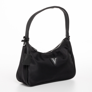 Női táskák, Elfreda fekete női táska, textil anyagból készült - Kalapod.hu