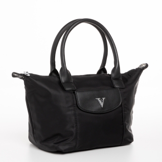 Női táskák, Bernadette fekete női táska, textil anyagból készült - Kalapod.hu