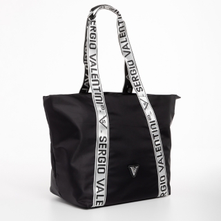 Női táskák, Anelise fekete női táska, textil anyagból készült - Kalapod.hu