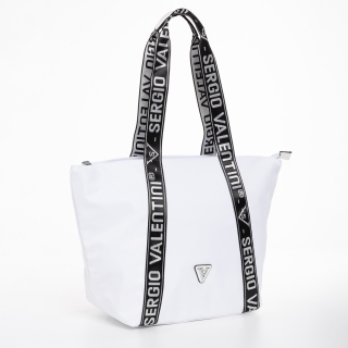 Anelise fehér női táska, textil anyagból készült - Kalapod.hu