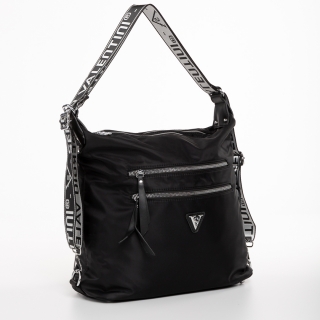 Női táskák, Freja fekete női táska, textil anyagból készült - Kalapod.hu