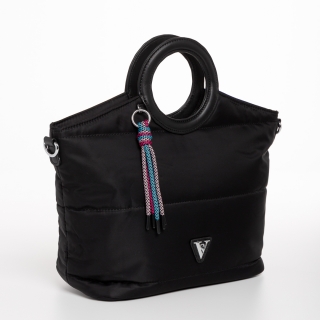 Női táskák, Aluma fekete női táska, textil anyagból készült - Kalapod.hu