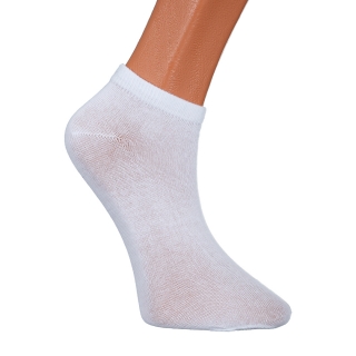  Női zokni és harisnya, 3 darabos fehér női zokni, BD-1071 - Kalapod.hu