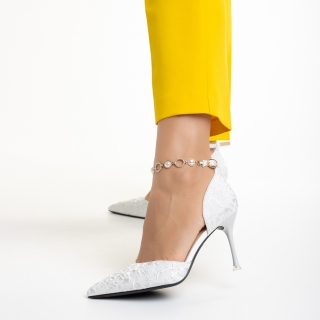 Női cipő, Briony fehér női cipő, műbőrből készült - Kalapod.hu