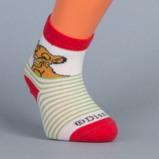 Gyerek zokni, 2 darabos fehér kék és fehér piros Lion fiú zokni - Kalapod.hu