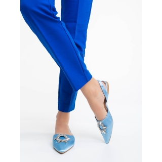 Jenita kék női cipő textil anyagból - Kalapod.hu