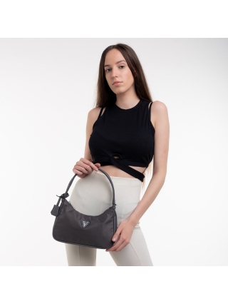 Női táskák, Elfreda szürke női táska, textil anyagból készült - Kalapod.hu