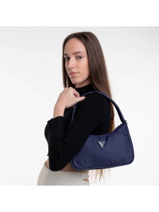 Női táskák, Elfreda kék női táska, textil anyagból készült - Kalapod.hu
