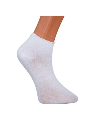  Női zokni és harisnya, 3 darabos fehér női zokni, BD-1011 - Kalapod.hu