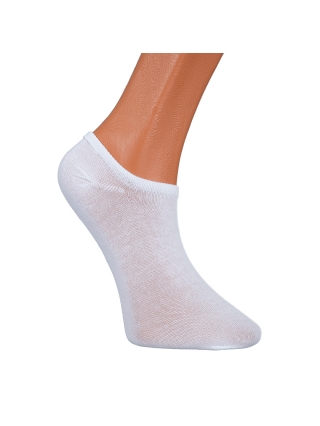 Kiegészítők, 3 darabos fehér női zokni, BD-1016 - Kalapod.hu