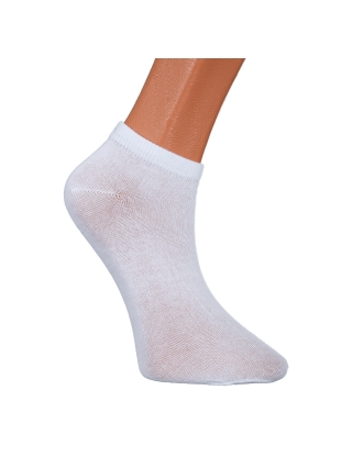 Női zokni, 3 darabos fehér női zokni, BD-1071 - Kalapod.hu