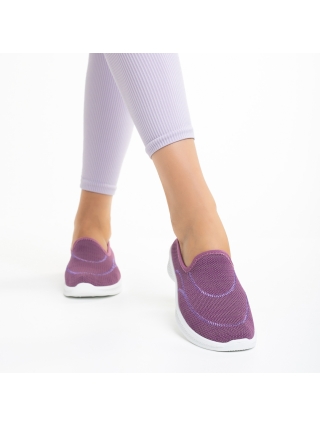 Női sportcipő, Laneta lila női sportcipő, textil anyagból készült - Kalapod.hu