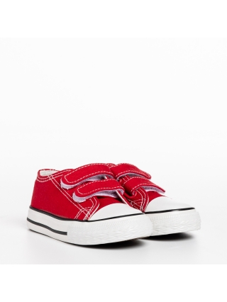 Haku piros gyerek tornacipő, textil anyagból készült - Kalapod.hu
