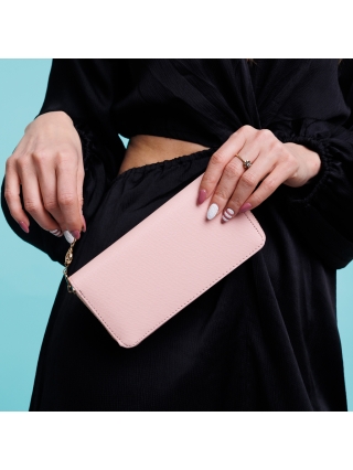 Női pénztárca, Rayen rózsaszín női pénztárca, textil anyagból készült - Kalapod.hu