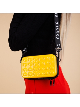 Santina sárga női kozmetikus táska, akrilból készült - Kalapod.hu