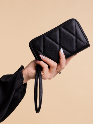 Női pénztárca, Chita fekete női pénztárca, műbőrből készült - Kalapod.hu