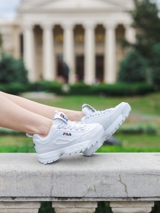 Fila fehér női sportcipő, Disruptor V1 Premium műbőrből készült - Kalapod.hu