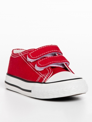 Gyerek tornacipő, Haku piros gyerek tornacipő, textil anyagból készült - Kalapod.hu