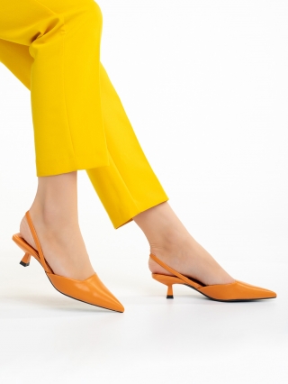 Női cipő, Arete narancssárga női cipő, műbőrből készült - Kalapod.hu