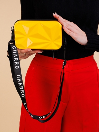 Mirta sárga női kozmetikus táska, akrilból készült - Kalapod.hu