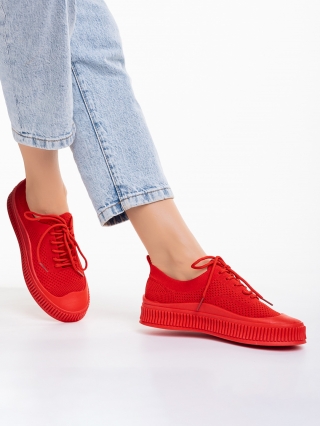 Női tornacipő, Scott piros női tornacipő, textil anyagból készült - Kalapod.hu