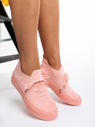 Női tornacipő, Elexia rózsaszín női tornacipő, textil anyagból készült - Kalapod.hu