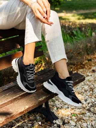 LAST SIZE, Lakesa fekete, női sport cipő,  textil anyagból - Kalapod.hu