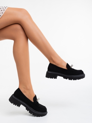 LAST SIZE, Netsai fekete női félcipő textil anyagból - Kalapod.hu