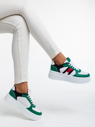 ÚJ KOLLEKCIÓ, Ayano zöld női sport cipő ökológiai bőrből - Kalapod.hu