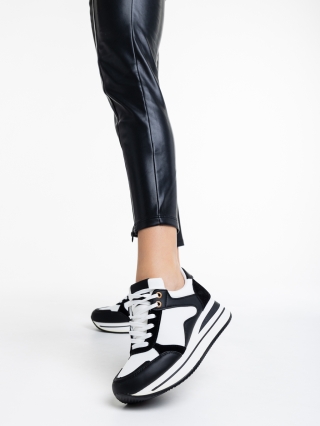 Női sportcipő, Calpurnia fekete, női sport cipő, ökológiai bőrből - Kalapod.hu