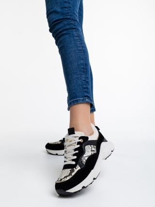 Doireann kígyó mintás, női sport cipő, textil anyagból - Kalapod.hu
