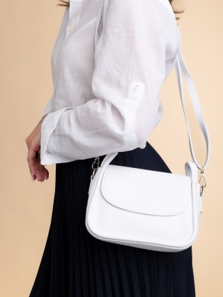Női táskák, Saturnina fehér női táska ökológiai bőrből - Kalapod.hu