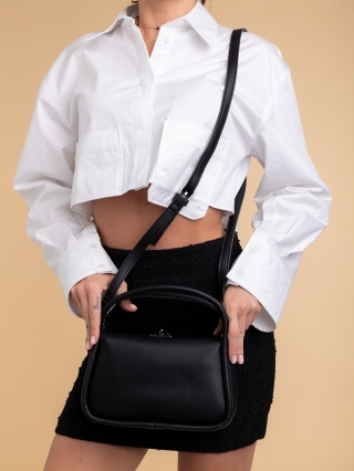 Női táskák, Melaina fekete, női, ökológiai bőr táska - Kalapod.hu