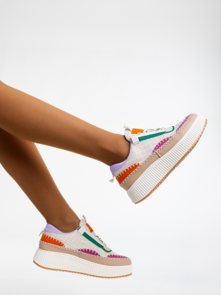 Josalyn bézs női sport cipő textil anyagból - Kalapod.hu