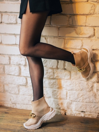 Női sportcipő, Lorrin khaki, női sport cipő, textil anyagból - Kalapod.hu