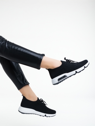 Cayley fekete női sport cipő textil anyagból - Kalapod.hu
