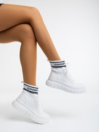 Princell fehér női sport cipő textil anyagból - Kalapod.hu