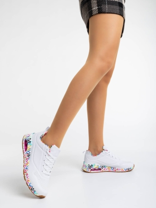 Női sportcipő, Tytti fehér női sport cipő ökológiai bőrből - Kalapod.hu