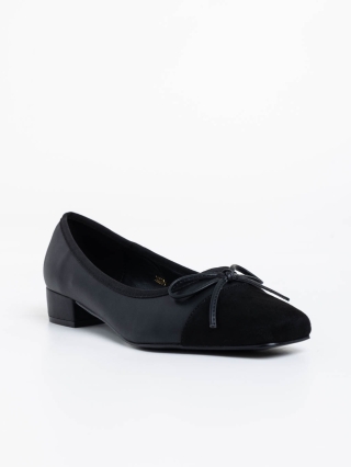 Big size, Shyann fekete női magassarkú cipő ökológiai bőrből - Kalapod.hu