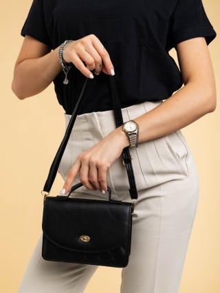 Női táskák, Belynda fekete női táska ökológiai bőrből - Kalapod.hu