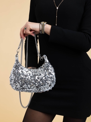 Ayah ezüstszínű női táska textil anyagból - Kalapod.hu