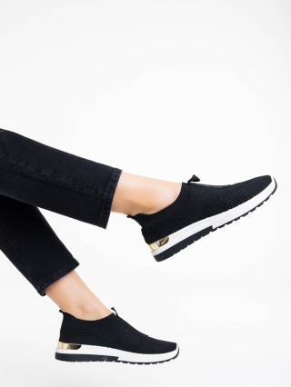 Razia fekete női sport cipő textil anyagból - Kalapod.hu