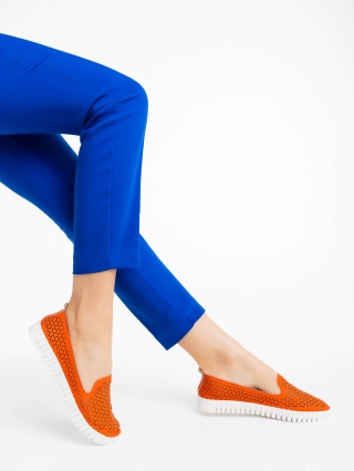 Hot Summer Sale - Kedvezmények Luisa narancssárga női espadrille  ökológiai bőrből Promóció